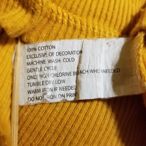 Vintage Top Women’s Plus Size 3X Orange Short Sleeve Ruffled 90s Y2K Ribbed - Picture 10 of 10